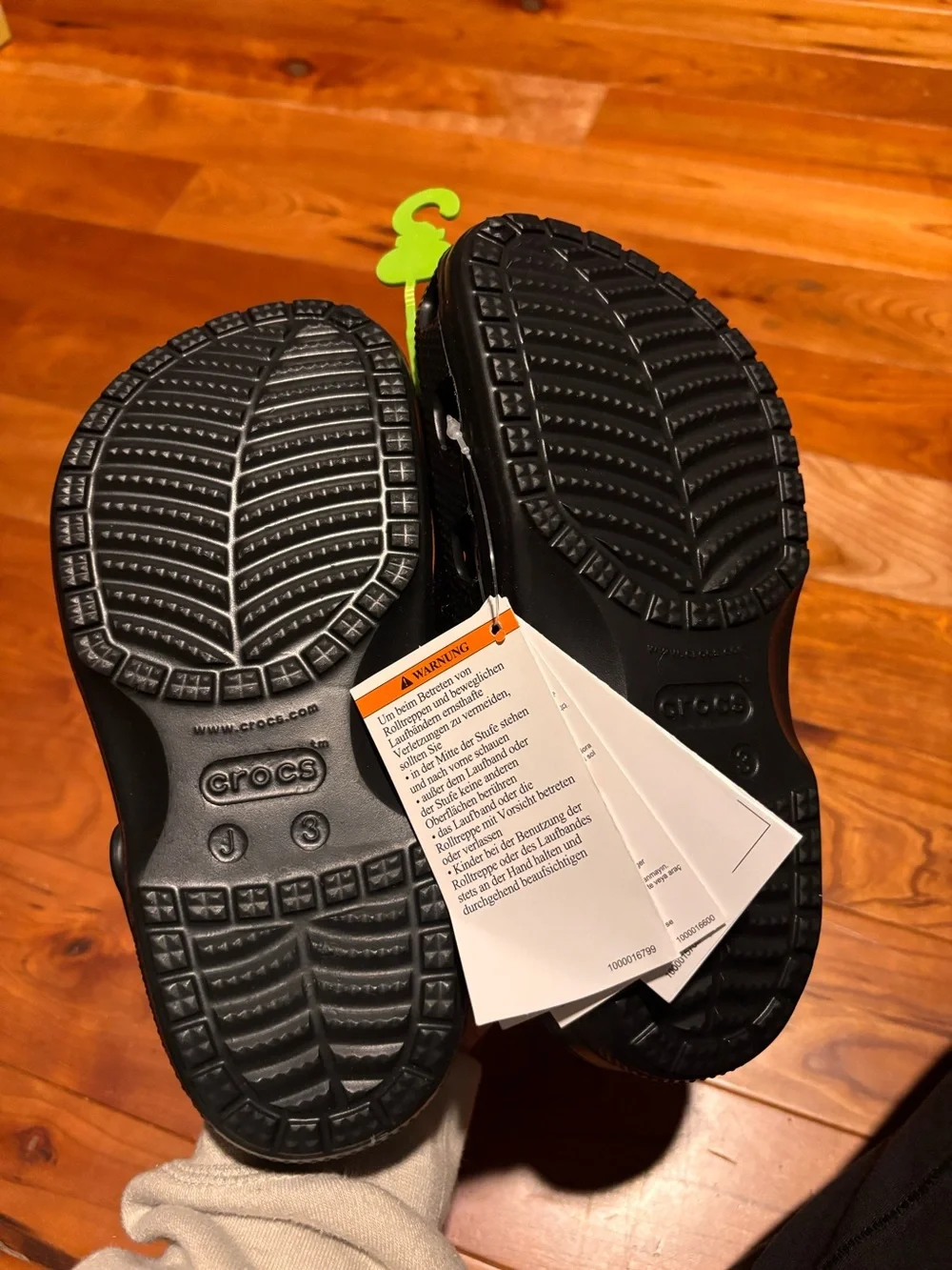 CROCS Kids Black Classic Clogs